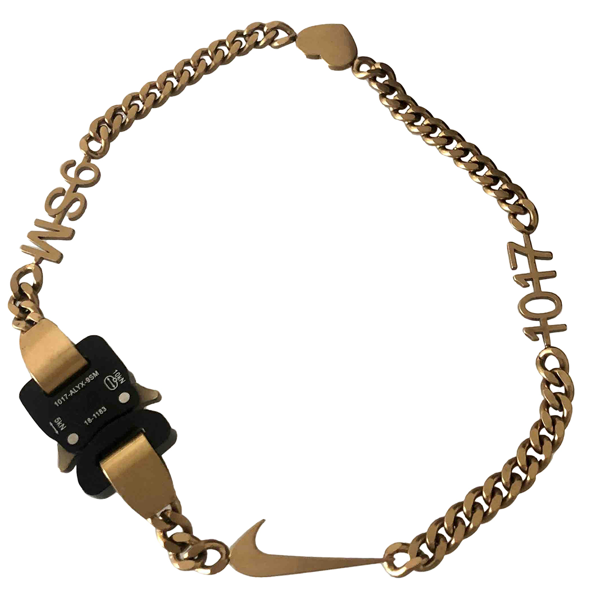 Necklace Nike x Alyx Gold in Metal 